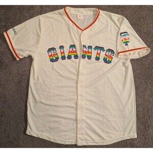 San Francisco Giants SGA 2023 LGBTQ Gay Pride Baseball Jersey Men's XL